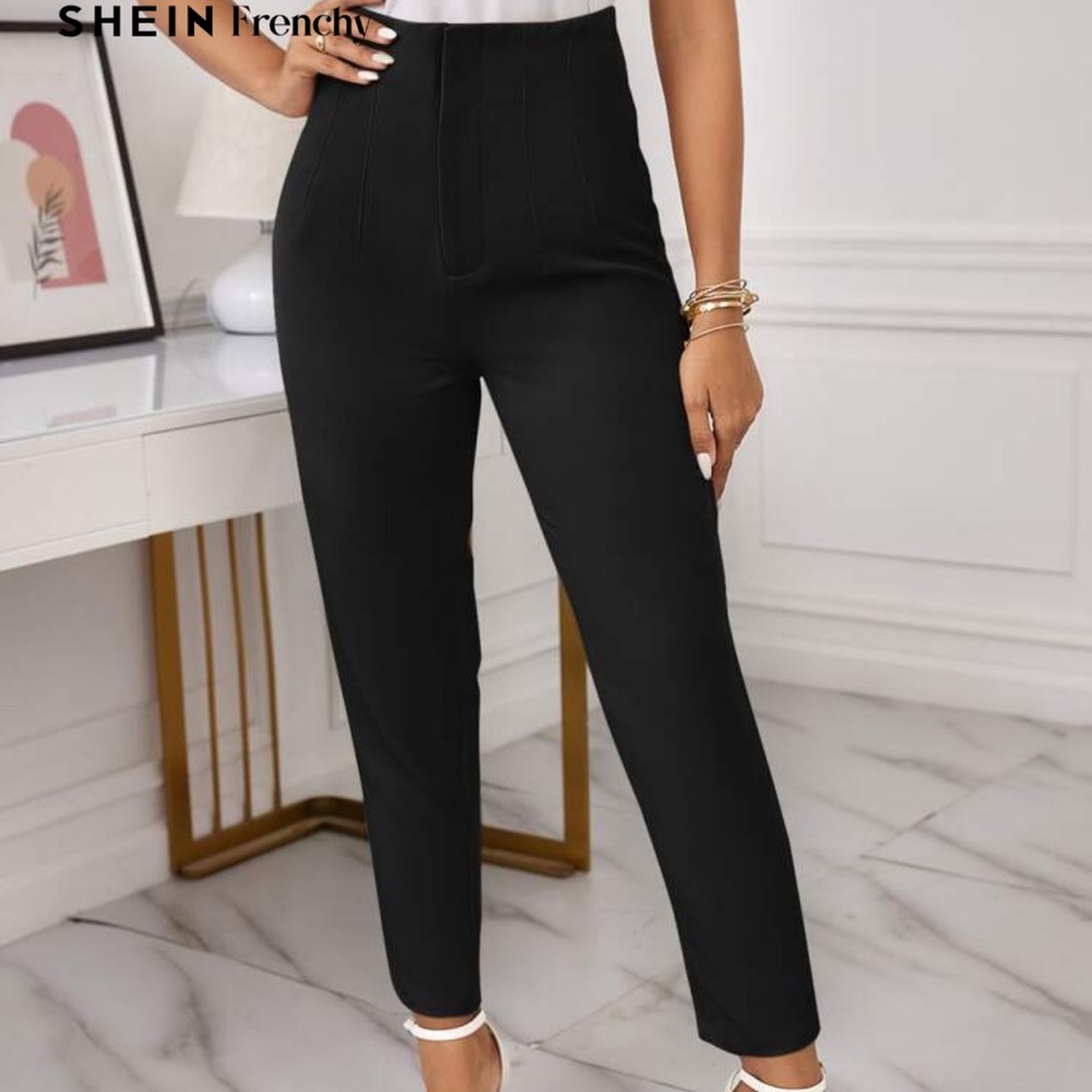 Black High-Waisted Pants